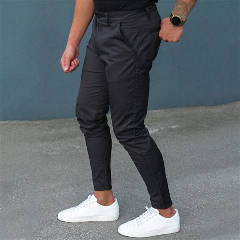 European And American Tight Pocket Zipper Slim Fit Trousers - KuzuSHOP