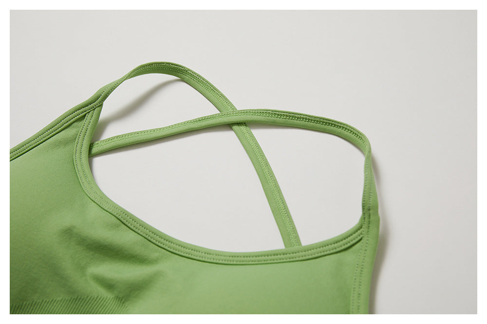 Seamless Beauty Back Yoga Clothes Running Quick-drying Tight Sports Fitness Clothes Suit Women - KuzuSHOP