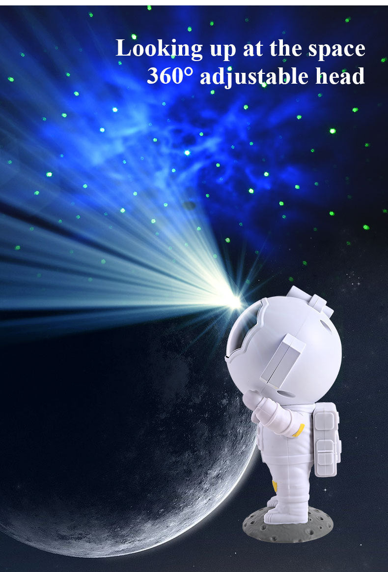 Galaxy Star Projector Starry Sky Night Light Astronaut Lamp Home Room Decor Decoration Bedroom Decorative Luminaires Gift - KuzuSHOP