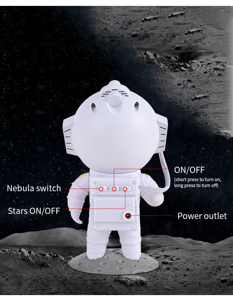 Galaxy Star Projector Starry Sky Night Light Astronaut Lamp Home Room Decor Decoration Bedroom Decorative Luminaires Gift - KuzuSHOP