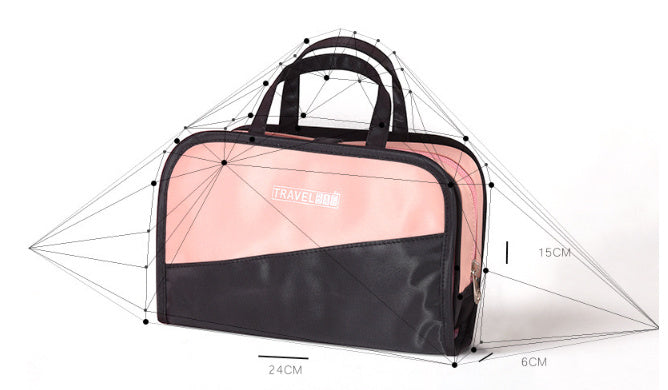 Simple Large Capacity Color Matching Cosmetic Storage Bag - KuzuSHOP