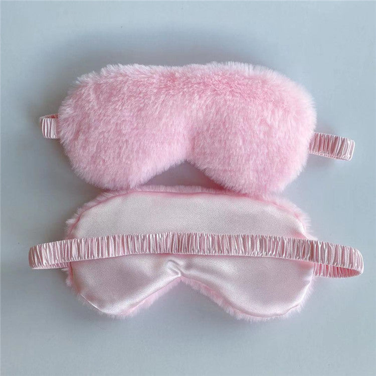 Plush eye mask