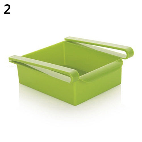 Hanging Plastic Refrigerator Clapboard Storage Rack Kitchen Supplies - KuzuSHOP