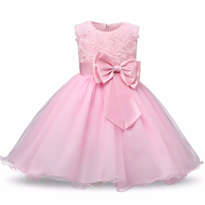 Princess Flower Girl Dress Summer Tutu Wedding Birthday Party Dresses - KuzuSHOP