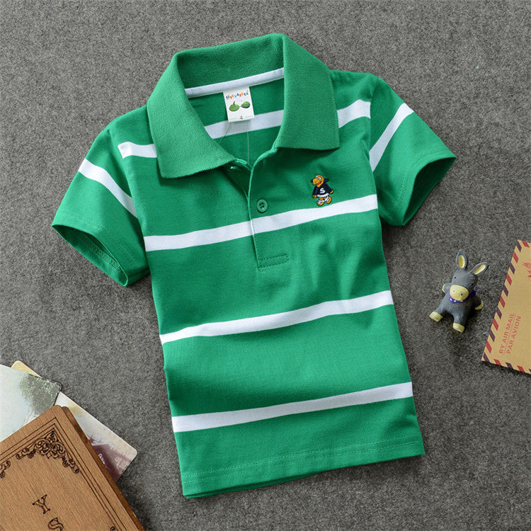 College Style Boys Polo Short Seeve T-shirt - KuzuSHOP