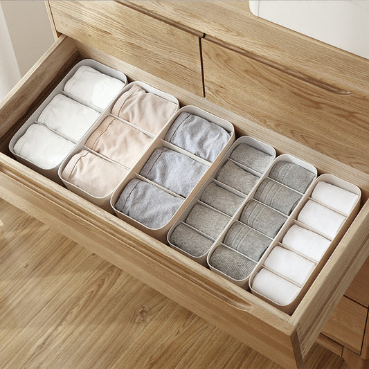 Socks Storage Box Bra Underwear Organizer Desktop Drawer Finishing Box Bathroom Plastic Storage Case Closet Organiser - KuzuSHOP