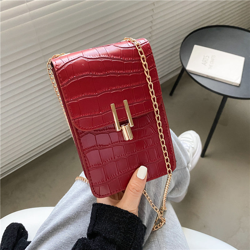 Pattern Fashion Women's Bag High-quality Texture Shoulder Bag Mobile Phone Bag PU Buckle Crossbody Bags For Women - KuzuSHOP