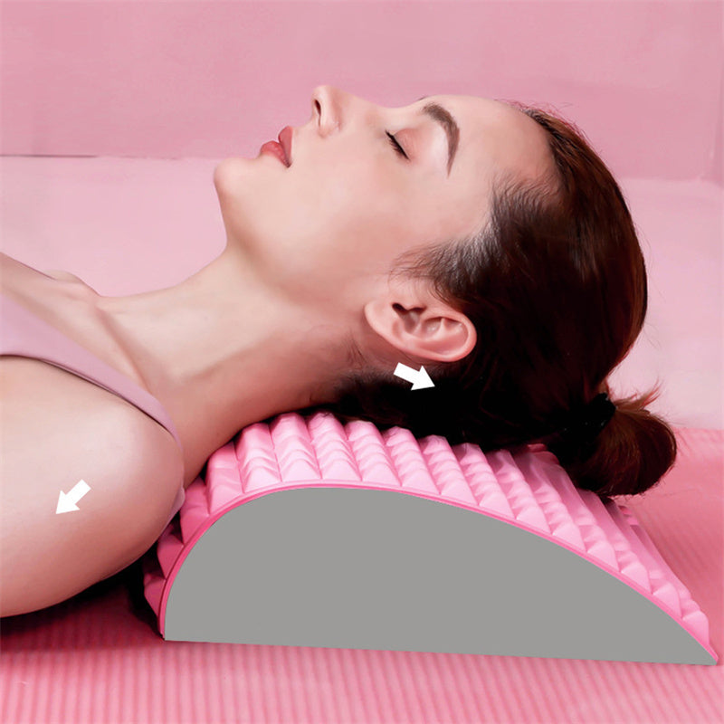Back Stretcher Pillow Neck Lumbar Support Massager For Neck Waist Back Sciatica Herniated Disc Pain Relief Massage Relaxation - KuzuSHOP