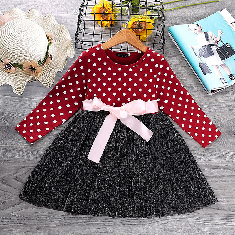 Polka dot princess dress - KuzuSHOP