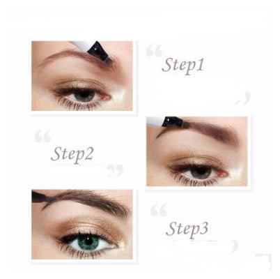Waterproof Natural Eyebrow Pen Four-claw Eye Brow Tint Fork Tip Eyebrow Tattoo Pencil - KuzuSHOP