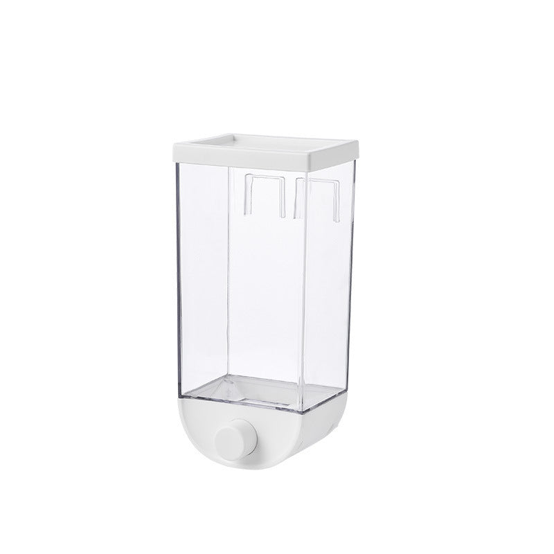 Kitchen Food Storage Easy Press Container Cereal Dispenser Wall Mounted Food Storage Box - KuzuSHOP