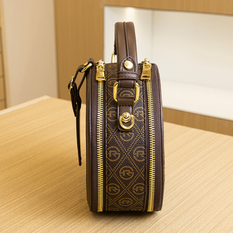 Fashion Small Round Bag Retro Handbag Commuter - KuzuSHOP