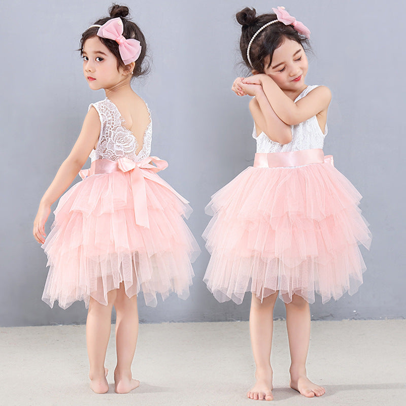 Korean version of the girl princess dress tutu skirt children's dress Children's Day costumes - KuzuSHOP