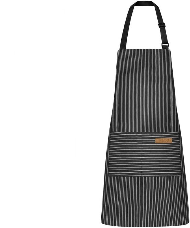 Halter Striped Polyester Restaurant Gardening Apron - KuzuSHOP