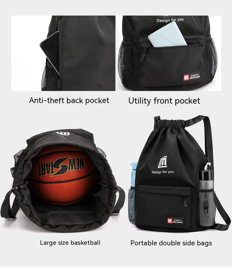 Travel Backpack Women's Large Capacity Travel Exercise Bag Drawstring Bag Drawstring Bag Oxford Waterproof - KuzuSHOP