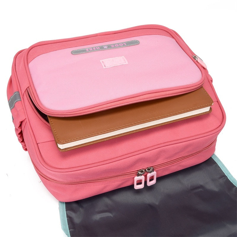 Elementary School Student Schoolbag British Style Boys And Girls Burden Reduction Children Backpack - KuzuSHOP