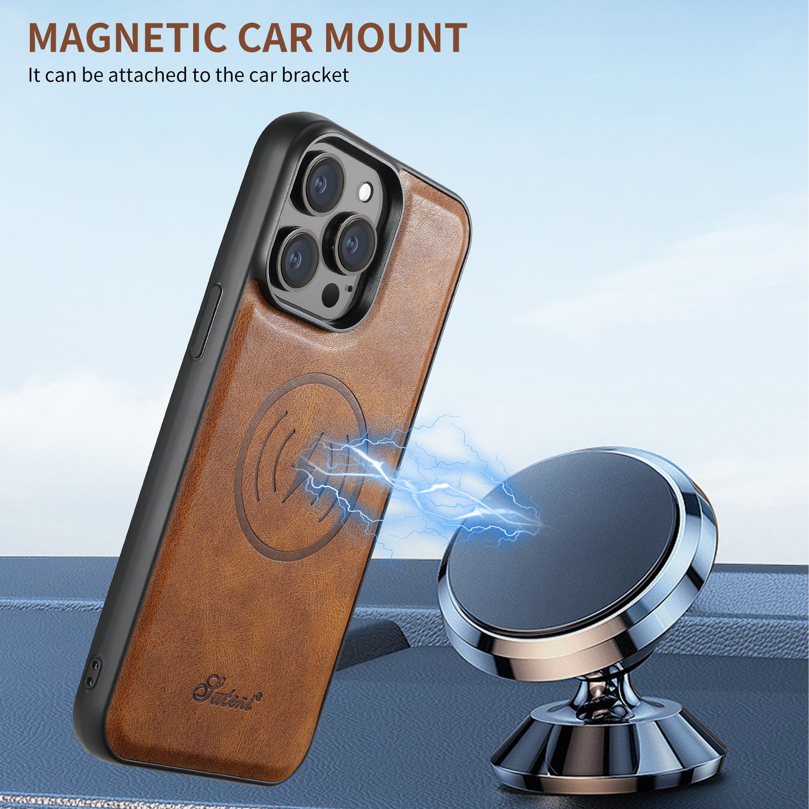 Magnetic Magsafe Wireless Charger Multi-function Drop-resistant Card Rear Shell - KuzuSHOP