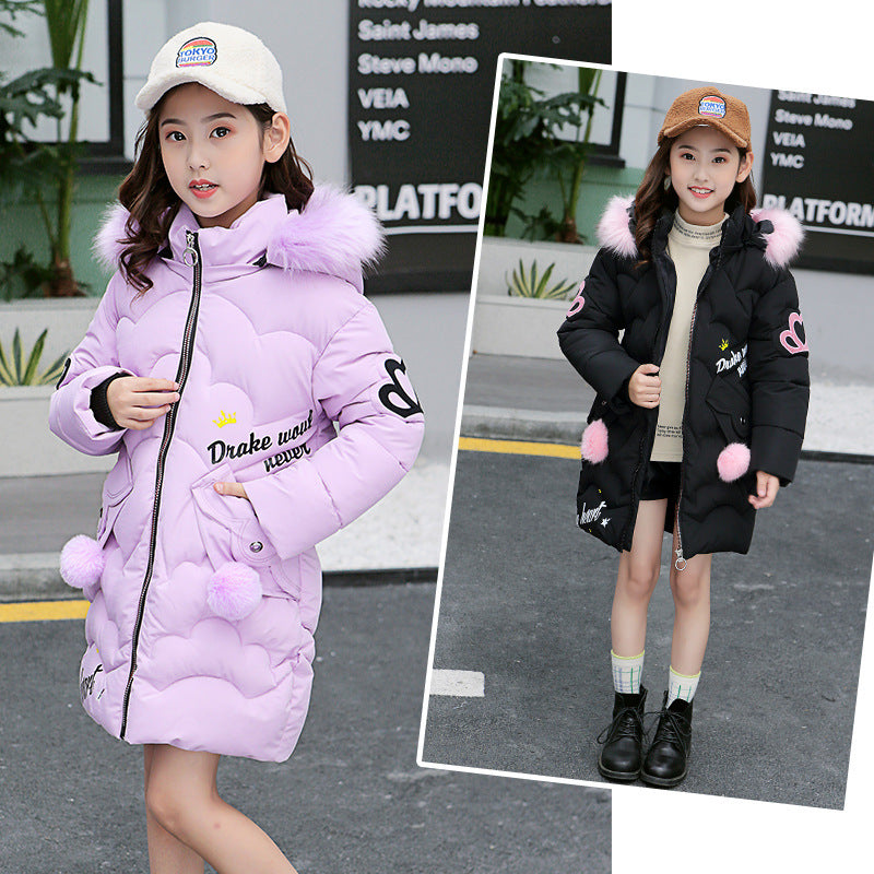 Girls' cotton-padded jackets - KuzuSHOP