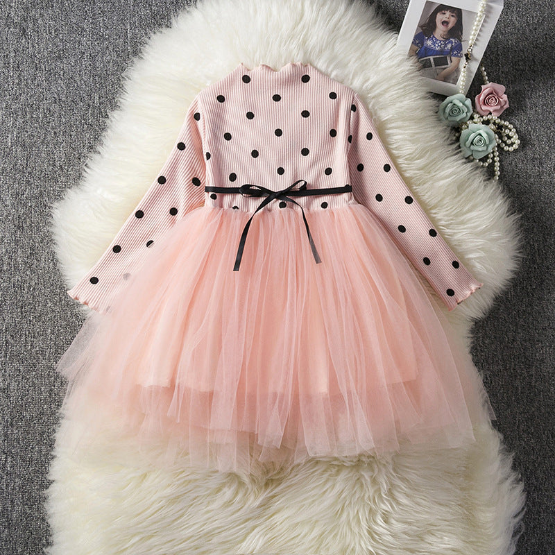 Baby Girls Spring Winter Long Sleeve Tutu Lace Dresses Infantil Newborn 1st Birthday Party Clothes Christening Gown Casual Wear - KuzuSHOP