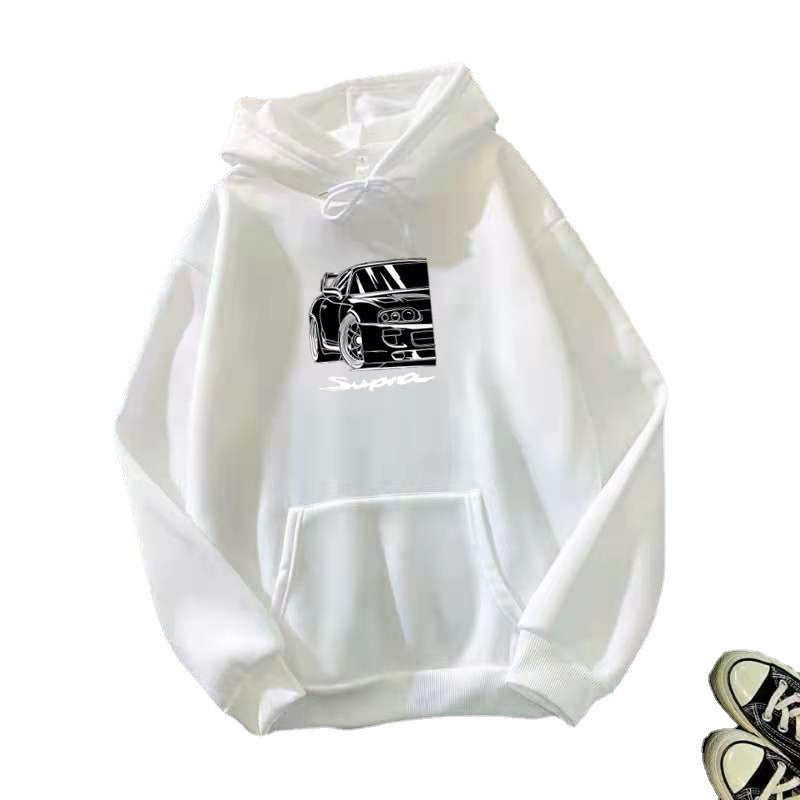 Velvet Padded Loose Long Sleeve Hoodie Plus Size All-matching Hoodie Women's Clothing