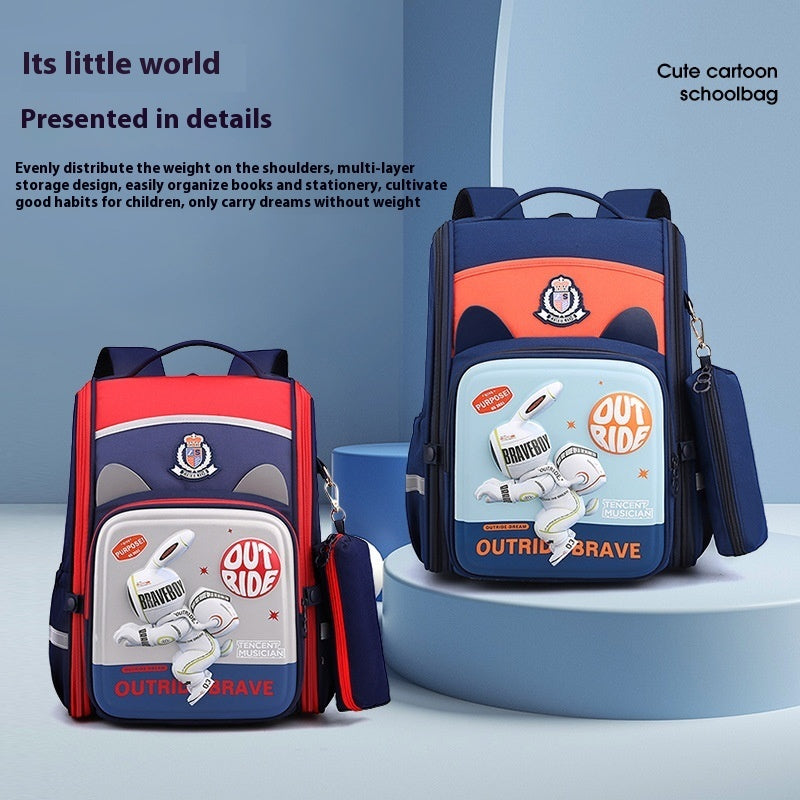 Children's Lightweight 3D Cartoon Printed Backpack - KuzuSHOP
