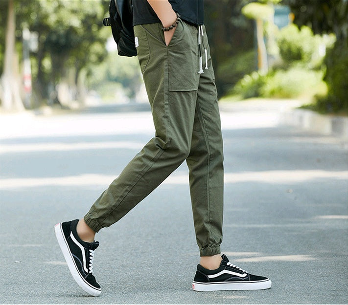 Sports pants, men's overalls, men's casual pants, Harlan nine pants, men's pants - KuzuSHOP