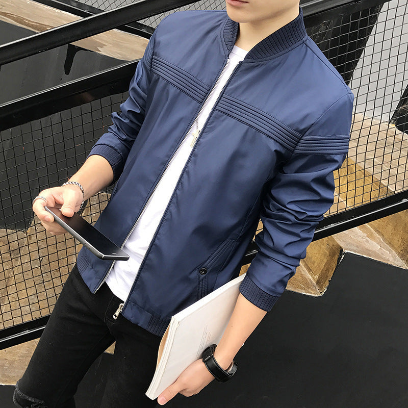 Men's Fashion Casual Ribbed Jacket - KuzuSHOP