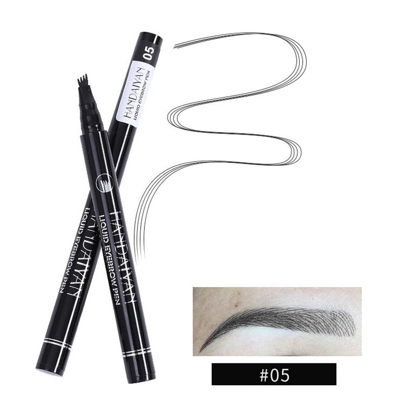Four-head Eyebrow Pencil Liquid Eyebrow Pencil Tattoo Eyebrow Pencil Eyebrow Pencil 4-head Eyebrow Pencil Four-jaw Eyebrow Pencil - KuzuSHOP
