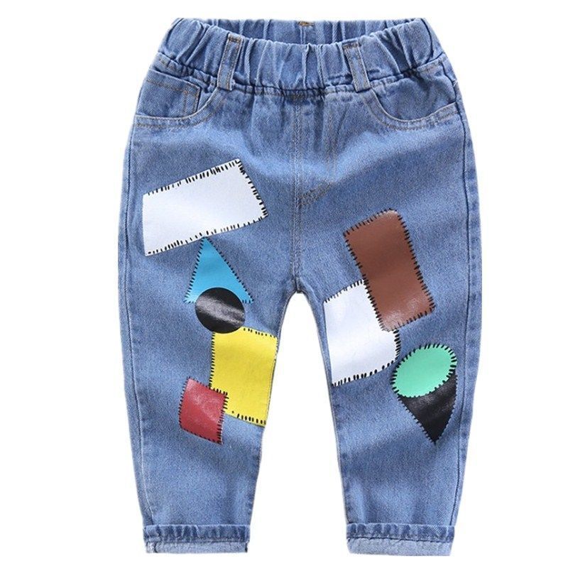 New Printed Boys Denim Long Tide Hot Sale - KuzuSHOP