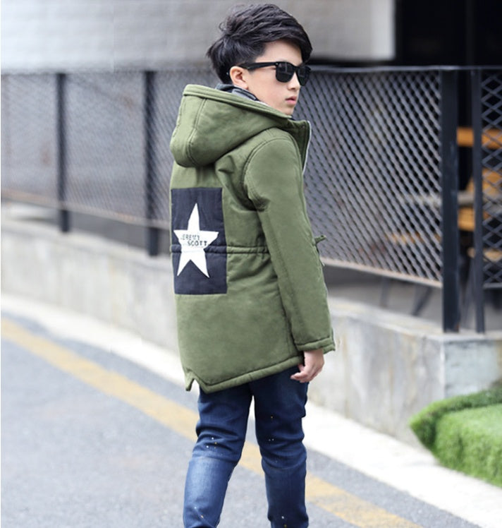 Five-pointed star trench coat - KuzuSHOP