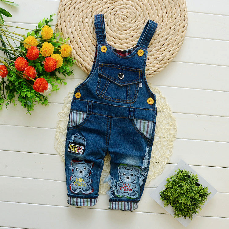 Kids Strap Jeans For Boys And Girls - KuzuSHOP