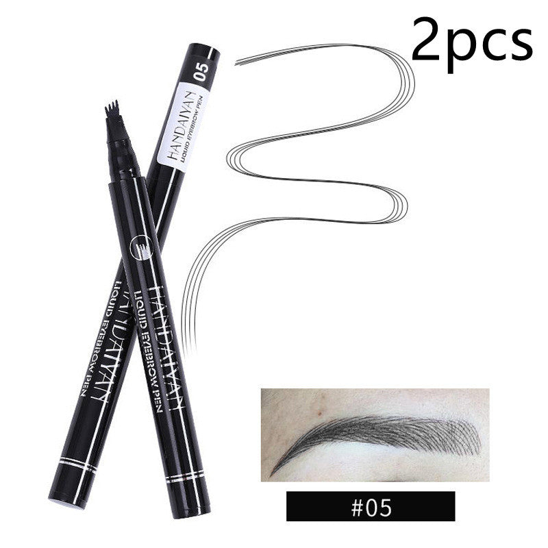 Four-head Eyebrow Pencil Liquid Eyebrow Pencil Tattoo Eyebrow Pencil Eyebrow Pencil 4-head Eyebrow Pencil Four-jaw Eyebrow Pencil - KuzuSHOP
