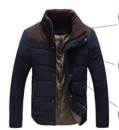 Warm Causal Parkas Male Outerwear Windbreak Jackets Coats - KuzuSHOP