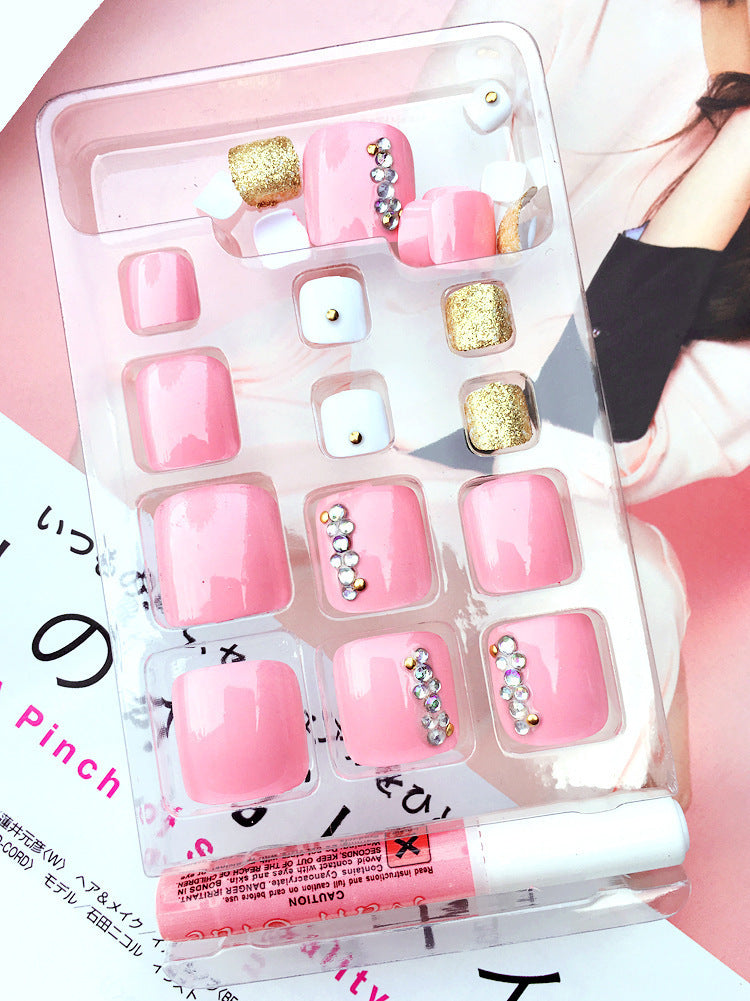 Pro Artificial Acrylic Toe Nails 24pcs Patch - KuzuSHOP