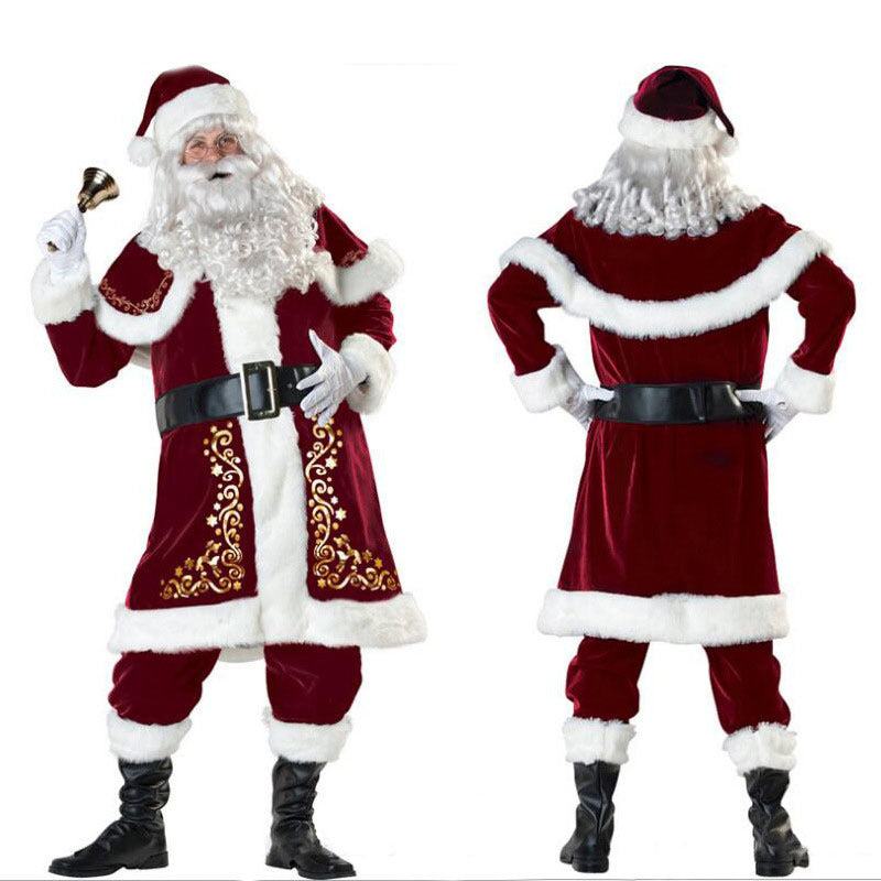 Christmas Queen Princess Dress Costume Santa Claus dress Costume - KuzuSHOP