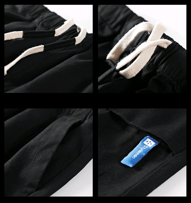 Sports pants, men's overalls, men's casual pants, Harlan nine pants, men's pants - KuzuSHOP