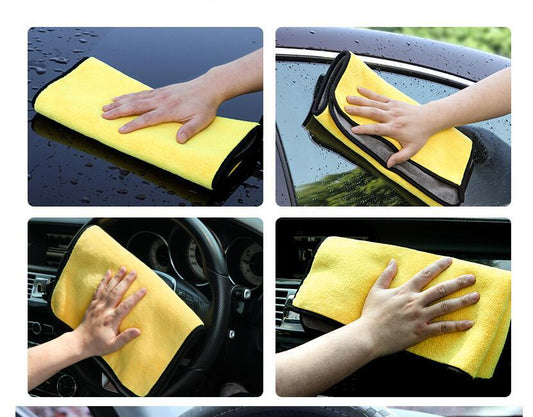 Car wash towel cleaning cloth special towel not lint car glass absorbent rag non-deer skin towel thickening without leaving marks - KuzuSHOP