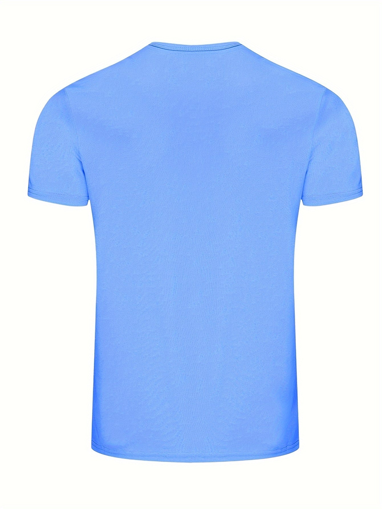 Men's Outfit, Solid Casual Crew Neck Short Sleeve T-Shirt & Drawstring Shorts 2-piece Set For Summer Outdoor Activities - KuzuSHOP