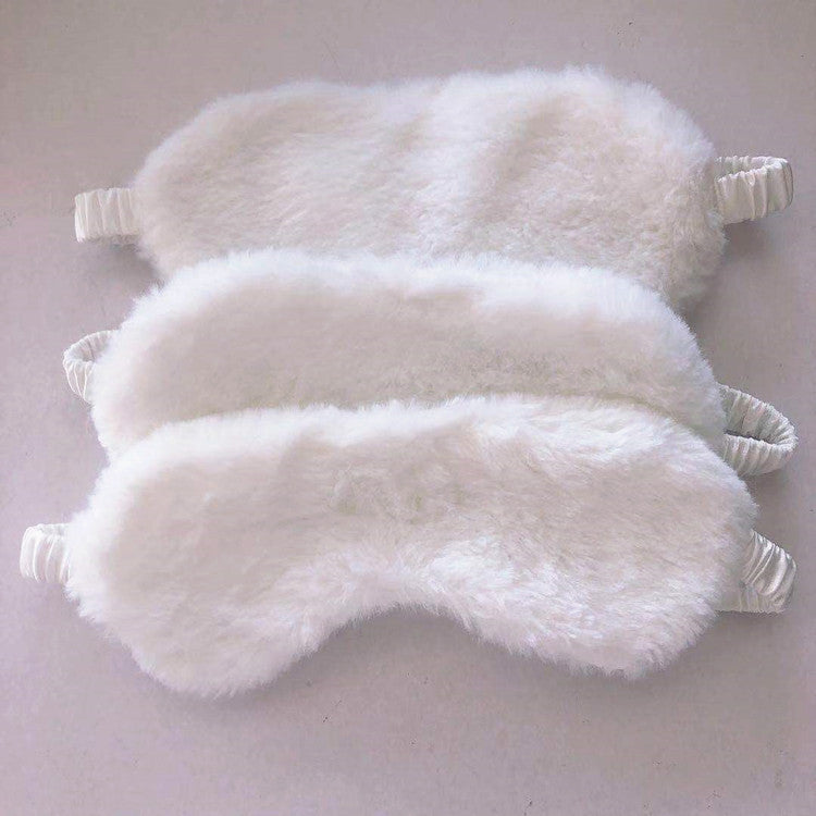 Plush eye mask