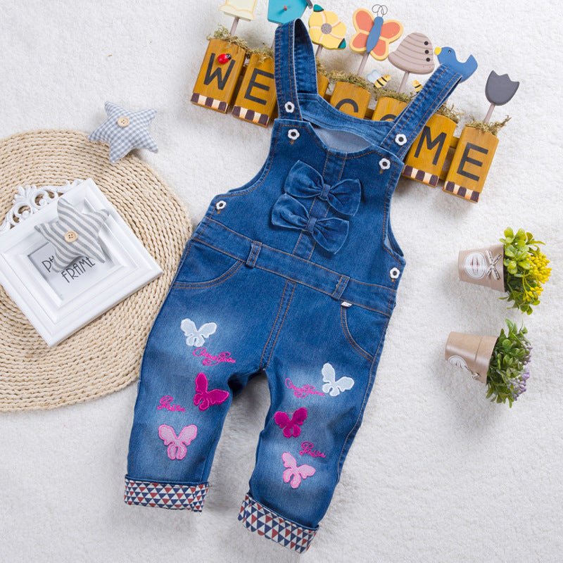 Kids Strap Jeans For Boys And Girls - KuzuSHOP