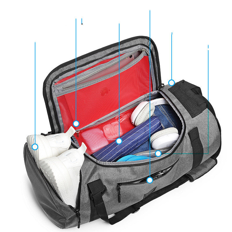 Dry and wet separation exercise men & women fitness bag