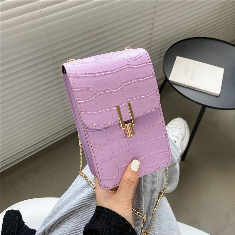 Pattern Fashion Women's Bag High-quality Texture Shoulder Bag Mobile Phone Bag PU Buckle Crossbody Bags For Women - KuzuSHOP