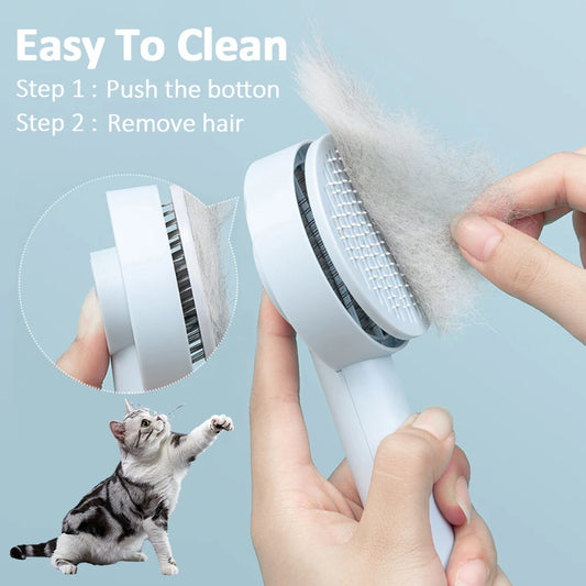 Pet Needle Comb Hair Remover Brush Dog And Cat Pet Comb Self Cleaning Massage Brushes Grooming Supplies - KuzuSHOP