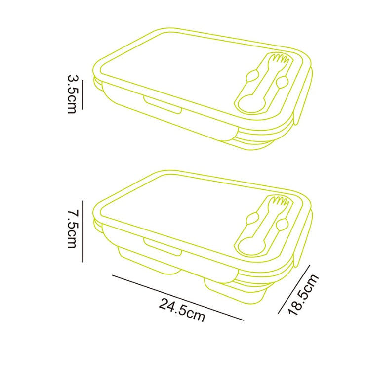 Silicone lunch box - KuzuSHOP
