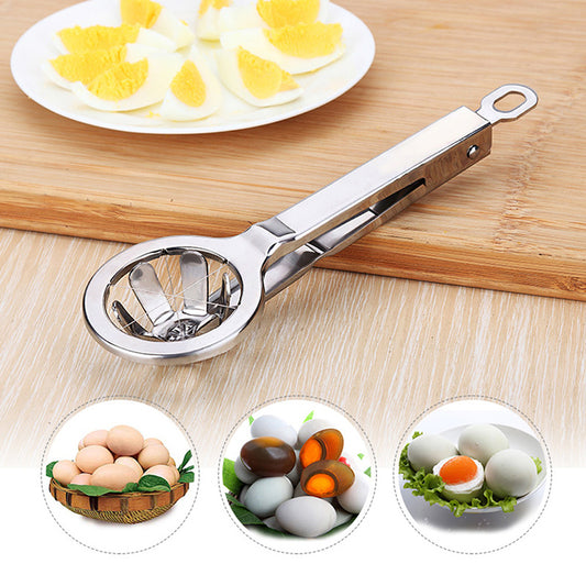 Stainless Steel Egg Cutter Hexagonal Cutting Cooked S Tool Separater Fancy Splitter Kitchen Mold Creative Slicer Gadgets Kitchen Gadgets - KuzuSHOP