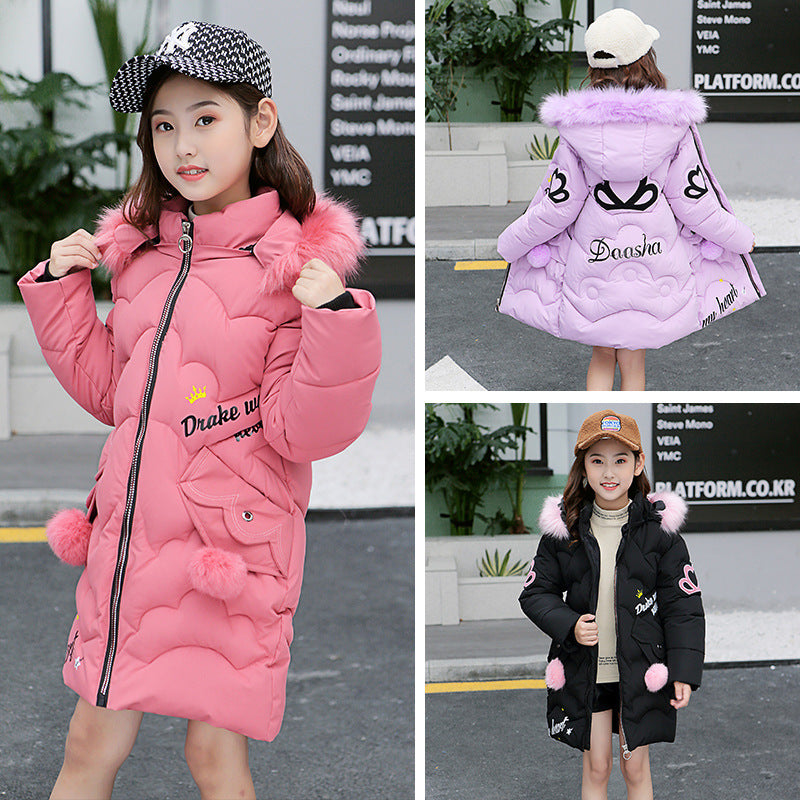 Girls' cotton-padded jackets - KuzuSHOP