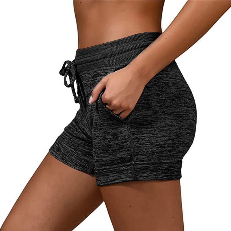 Women Shorts Quick-dry Lace-up Stretch Sports Pants - KuzuSHOP