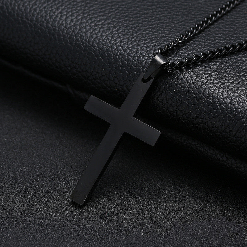 Classic Cross Necklace Men's Pendant Fashion Stainless Steel Jewelry - KuzuSHOP