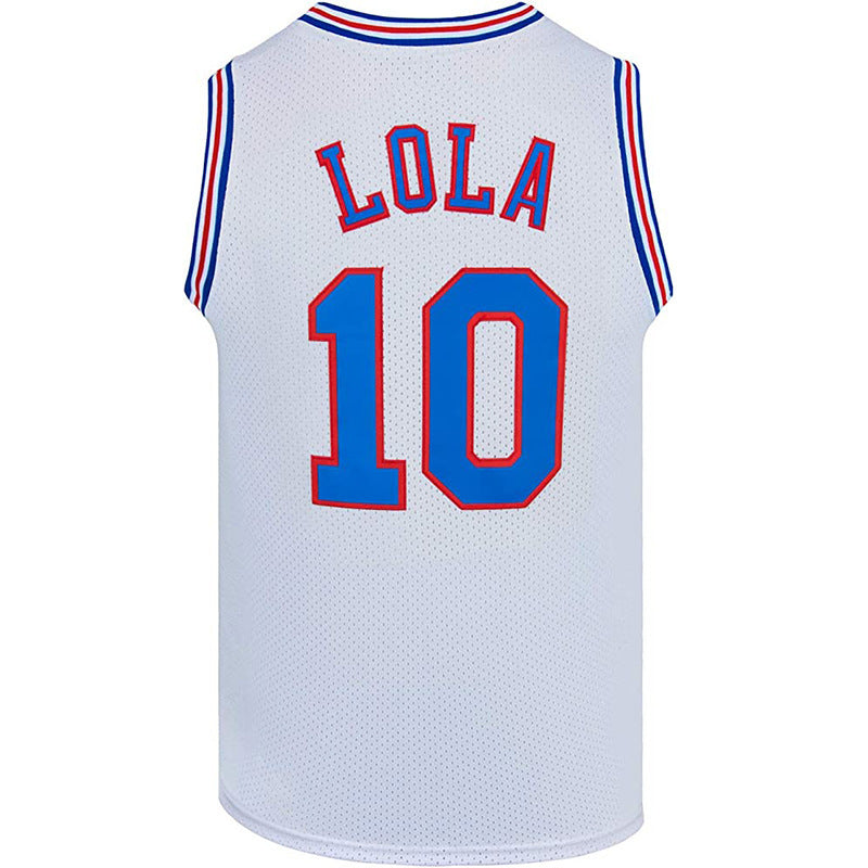 Space Movie Jersey Embroidery Retro Basketball Wear - KuzuSHOP