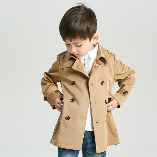 Kids' Overcoat Spring Boy's Trench Coat Mid-length - KuzuSHOP